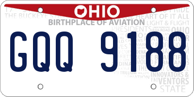 OH license plate GQQ9188