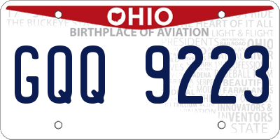 OH license plate GQQ9223