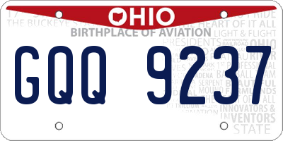 OH license plate GQQ9237