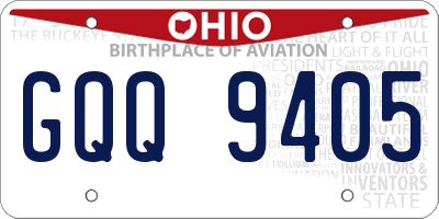 OH license plate GQQ9405
