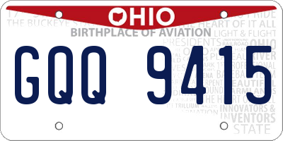 OH license plate GQQ9415