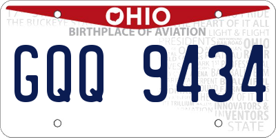 OH license plate GQQ9434