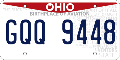 OH license plate GQQ9448