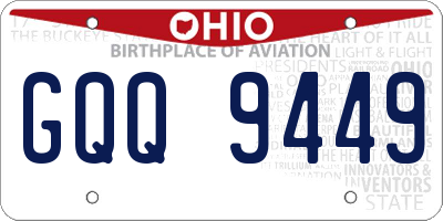 OH license plate GQQ9449