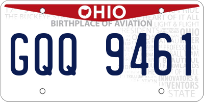 OH license plate GQQ9461