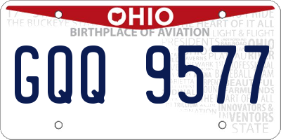 OH license plate GQQ9577