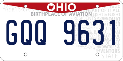 OH license plate GQQ9631