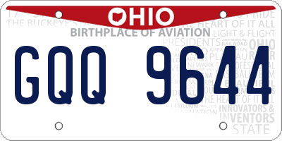 OH license plate GQQ9644