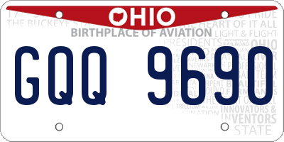 OH license plate GQQ9690