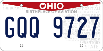 OH license plate GQQ9727