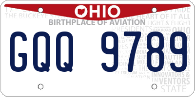 OH license plate GQQ9789