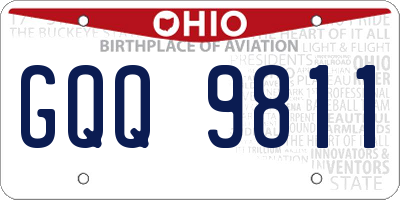 OH license plate GQQ9811