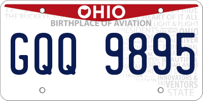 OH license plate GQQ9895