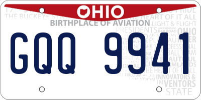 OH license plate GQQ9941