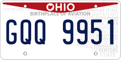 OH license plate GQQ9951