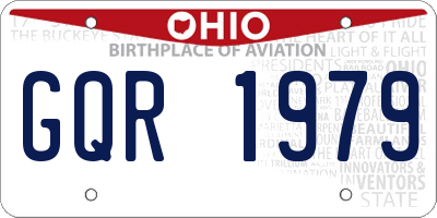 OH license plate GQR1979