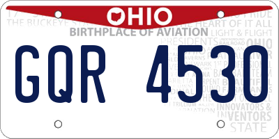 OH license plate GQR4530