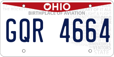 OH license plate GQR4664
