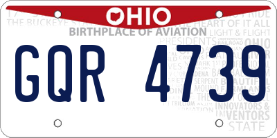 OH license plate GQR4739