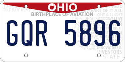 OH license plate GQR5896