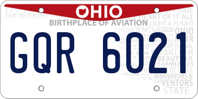 OH license plate GQR6021