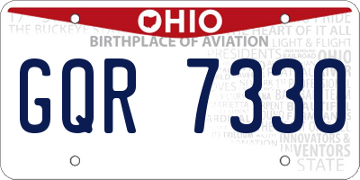 OH license plate GQR7330