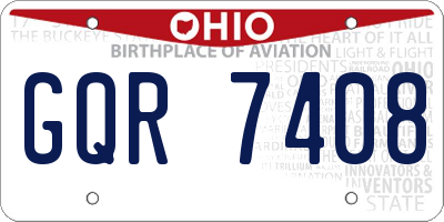 OH license plate GQR7408