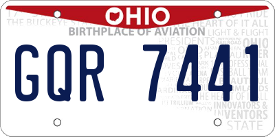OH license plate GQR7441