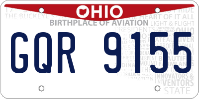 OH license plate GQR9155
