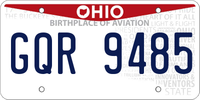 OH license plate GQR9485
