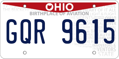 OH license plate GQR9615