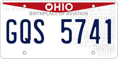 OH license plate GQS5741
