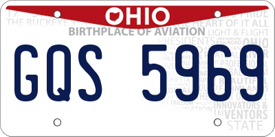 OH license plate GQS5969