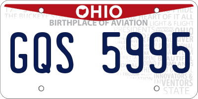OH license plate GQS5995