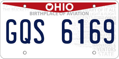 OH license plate GQS6169