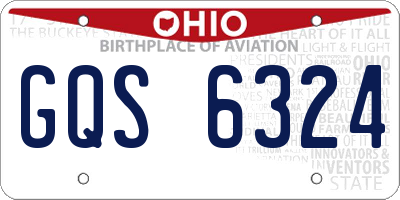 OH license plate GQS6324