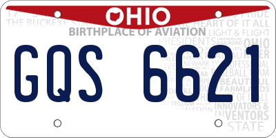OH license plate GQS6621