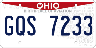 OH license plate GQS7233