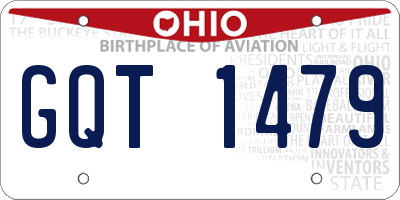 OH license plate GQT1479