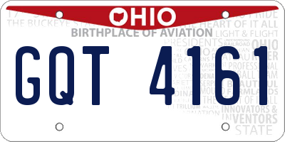 OH license plate GQT4161