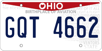OH license plate GQT4662