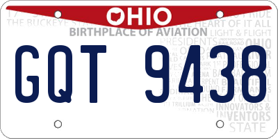 OH license plate GQT9438