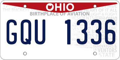 OH license plate GQU1336