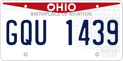 OH license plate GQU1439