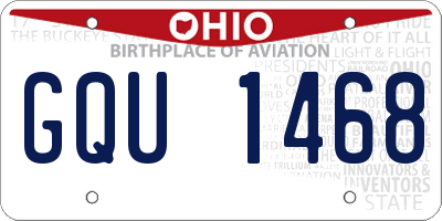 OH license plate GQU1468