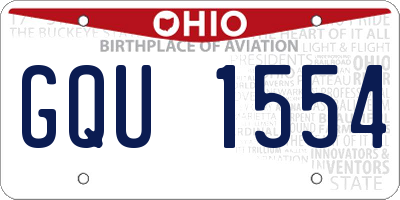 OH license plate GQU1554