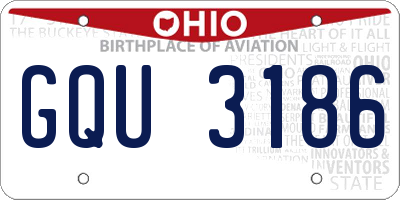 OH license plate GQU3186