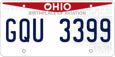 OH license plate GQU3399