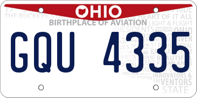 OH license plate GQU4335