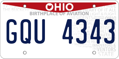 OH license plate GQU4343